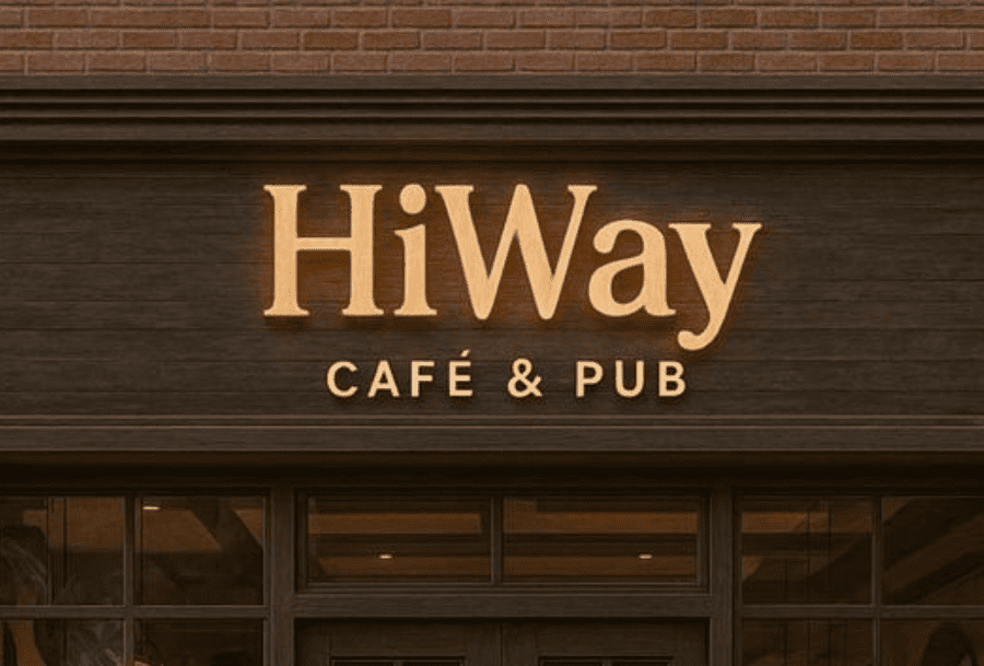 restaurants sign board